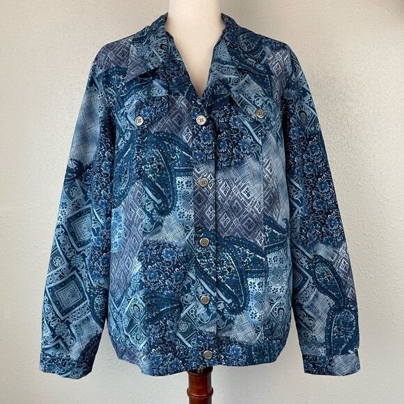 Samantha’s Style Shoppe Button Down Jacket Size XL Regular EUC - Picture 1 of 8